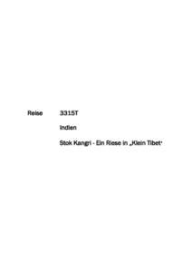 Reise  3315T Indien Stok Kangri - Ein Riese in „Klein Tibet“