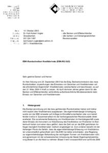 14. Oktober 2003 Dr. Karl-Hubert Vogler Grossbanken[removed]removed[removed]Kreditderivate