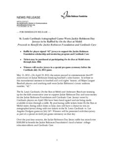 Microsoft Word - Press Release - St Louis 2012ajdfin