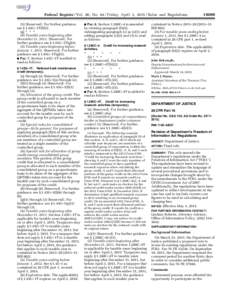 Federal Register / Vol. 80, No[removed]Friday, April 3, [removed]Rules and Regulations (5) [Reserved]. For further guidance see § 1.45G–1T(f[removed]g) * * * (4) Taxable years beginning after December 31, [removed]Reserved]. 