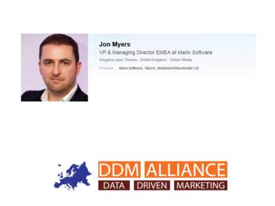 Integrated Search and Social Advertising Jon Myers VP & Managing Director - EMEA  @JonDMyers