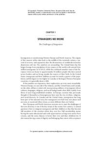 Strangers No More: Immigration and the Challenges of Integration in North America and Western Europe - Chapter 1