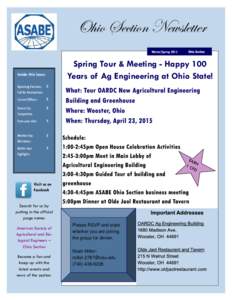 ASABE Spring 2015 newsletter.pub