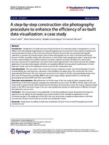 Jadidi et al. Visualization in Engineering:3 DOIs40327CASE STU DY  Open Access