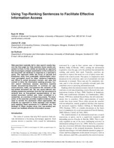 Information / Relevance feedback / Relevance / Information seeking behavior / Search engine indexing / Usability / Collaborative information seeking / Text Retrieval Conference / Information science / Information retrieval / Science