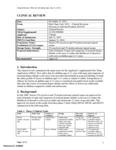 N22-436S004 Acyclovir Clinical PREA