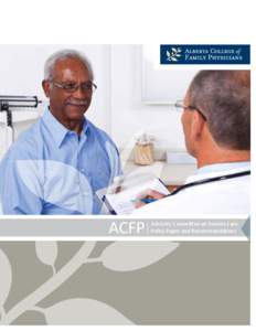 ACFP  Advisory Committee on Seniors Care Policy Paper and Recommendations  INTRODUCTION