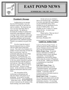 Microsoft Word - Copy of East Pond News Summer 2011 bw.doc