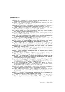 References Aagaard, K. and P. Greisman[removed]Towards new mass and heat budgets for the Arctic ocean. Journal of Geophysical Research 80, [removed]Aagaard, K., L. K. Coachman and E. C. Carmack[removed]On the halocline o