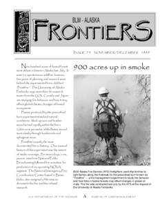 BLM - ALASKA  FRONTIERS ISSUE 75  Nine hundred acres of boreal forest