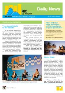 Daily News 28 July 2015 | Tuesday Conference Highlights Time to contribute to the debate