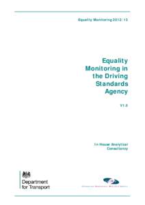 _______________________________________________________________________  Equality Monitoring[removed]Equality Monitoring in