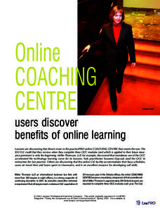 The Online COACHING CENTRE: users discover benefits of online learning