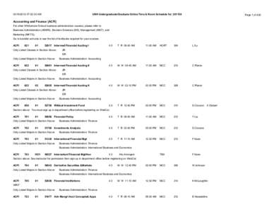 [removed]:02:30 AM  UNH Undergraduate/Graduate Online Time & Room Schedule for: [removed]Page 1 of 420