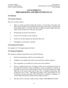 Microsoft Word - 3 PREPAREDNESS AND PREVENTION PLAN.doc