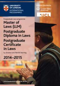 Academic direction by:  Postgraduate Laws programme Master of Laws (LLM)