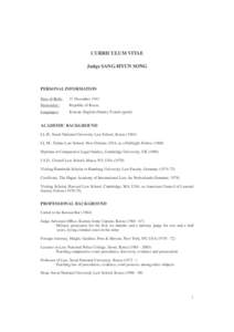 Seoul / Seoul National University / Song Sang-Hyun / New York University School of Law / Yonsei University / Cornell Law School / O-Gon Kwon / Daniel David Ntanda Nsereko / Education in South Korea / Korea / International criminal law