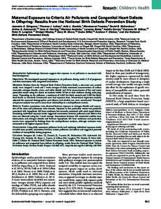 All EHP content is accessible to individuals with disabilities. A fully accessible (Section 508–compliant) HTML version of this article is available at http://dx.doi.org[removed]ehp[removed]Research | Children’s Hea