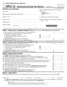 Use your mouse or Tab key to move through the fields. Use your mouse or space bar to enable check boxes. Illinois Department of Revenue