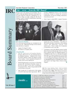 Inuvialuit Regional Corporation  Board Summary IRC