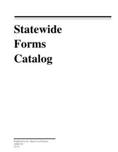 Alaska Court System Statewide Forms Catalog[removed])