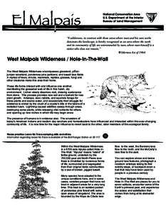 Protected areas of the United States / Lava tubes / El Malpais National Conservation Area / El Malpais National Monument / Grants /  New Mexico / National Conservation Area / Malpaís / Wilderness Act / Bureau of Land Management / New Mexico / Geography of North America / Geography of the United States