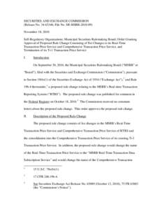 73rd United States Congress / United States Securities and Exchange Commission / Law / Self-regulatory organization / U.S. Securities and Exchange Commission / Government / Rulemaking / Securities Exchange Act / Tower Amendment / United States securities law / Financial regulation / Municipal Securities Rulemaking Board