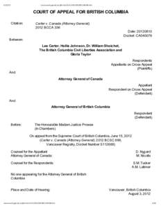 www.courts.gov.bc.ca/jdb-txt/CA2012BCCA0336.htm COURT OF APPEAL FOR BRITISH COLUMBIA Citation: