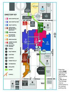 *N  ote that visitors must enter/exit the 28th Street Parking Ramp