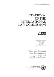 A/CN.4/SER.A/2000/Add.1 (Part 2)/Rev.1  YEARBOOK OF THE INTERNATIONAL LAW COMMISSION