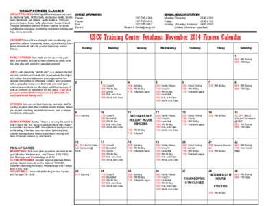 GROUP FITNESS CLASSES CIRCUIT TRAINING Utilizing different equipment, such as medicine balls, BOSU balls, resistance bands, dumbbells, kettlebells, ab wheels, agility ladders, TRX suspension bands, Swiss balls, plyo-metr