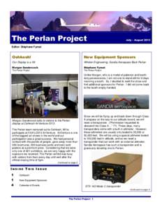 The Perlan Project  July – August 2013 Editor: Stéphane Fymat