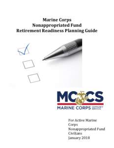 Marine Corps Nonappropriated Fund Retirement Readiness Planning Guide For Active Marine Corps