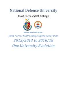 NATIONAL DEFENSE UNIVERSITY