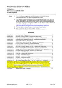 Airworthiness Directive Schedule Amendment Nr 13-02