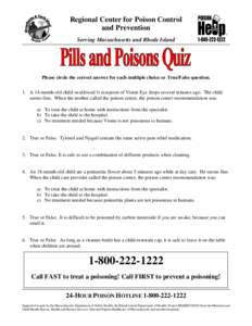 Microsoft Word - Pills and Poisons Quizdoc