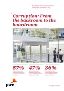 PwC’s 2014 Global Economic Crime Survey: The Australian Story Corruption: From the backroom to the boardroom