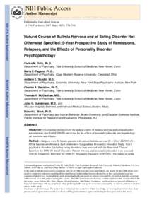 NIH Public Access Author Manuscript J Clin Psychiatry. Author manuscript; available in PMC 2008 August 31. NIH-PA Author Manuscript