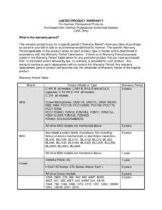 Harman International Industries / JBL / Business / Extended warranty / Magnuson–Moss Warranty Act / Contract law / Warranty / Implied warranty