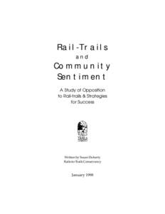 Rail-Trails and Community Sentiment A Study of Opposition