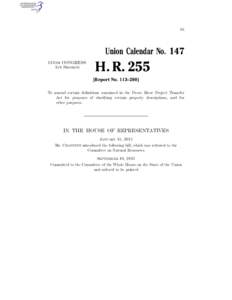 IB  Union Calendar No. 147 113TH CONGRESS 1ST SESSION