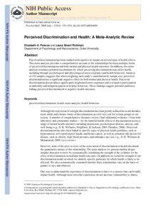 NIH Public Access Author Manuscript Psychol Bull. Author manuscript; available in PMC 2009 September 21.