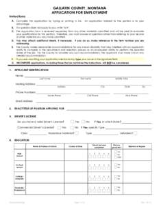 Federal Resume / Recruitment / Application for employment / Employment