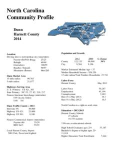 North Carolina Community Profile Dunn Harnett County 2014