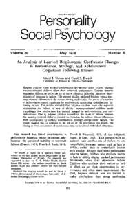 J O U R N A L . OF  Personality Social Psychology Volume 36