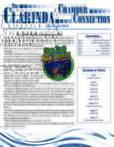 July-August 2016 Dive to New Depths at the Page County Fair The 2016 Page County Fair preparations are underway to get ready for the big week! The fair will begin on Tuesday, July 26 with exhibit judging at Wibholm Hall.
