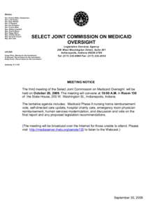 Members Sen. Patricia Miller, Chairperson Sen. Luke Kenley Sen. Ryan Mishler Sen. Vi Simpson Sen. Sue Errington