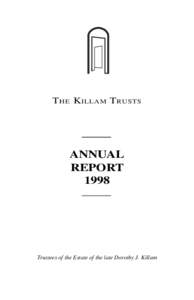 T HE K ILLAM T RUSTS  ANNUAL REPORT 1998