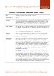 Microsoft Word - Database PM Job Description.doc