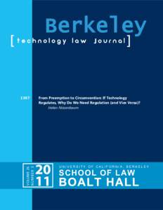 technology Iaw  VOLUME 26 NUMBER